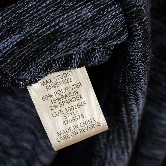 Max Studio NWT Space Dye Tie Hem Sweater Blue XL - Picture 12 of 15